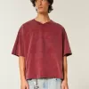 Tricou de fotbal cu grafică de varsitate, de greutate grea Tricou de fotbal cu grafică de varsitate, de greutate grea