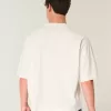 Tricou de fotbal cu grafică de varsitate, de greutate grea Tricou de fotbal cu grafică de varsitate, de greutate grea