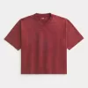 Tricou de fotbal cu grafică de varsitate, de greutate grea Tricou de fotbal cu grafică de varsitate, de greutate grea