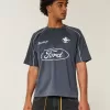 Tricou de fotbal cu grafic Ford Mustang boxy Tricou de fotbal cu grafic Ford Mustang boxy