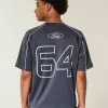 Tricou de fotbal cu grafic Ford Mustang boxy Tricou de fotbal cu grafic Ford Mustang boxy