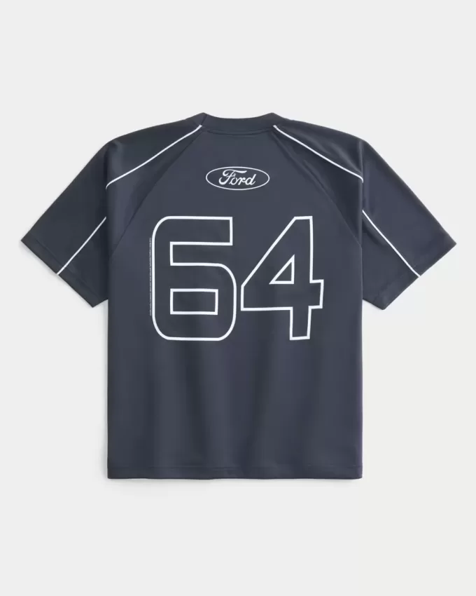Tricou de fotbal cu grafic Ford Mustang boxy Tricou de fotbal cu grafic Ford Mustang boxy