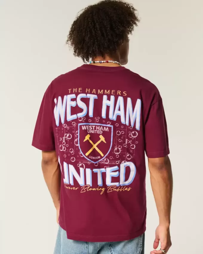 Tricou grafic al clubului de fotbal West Ham United Tricou grafic al clubului de fotbal West Ham United