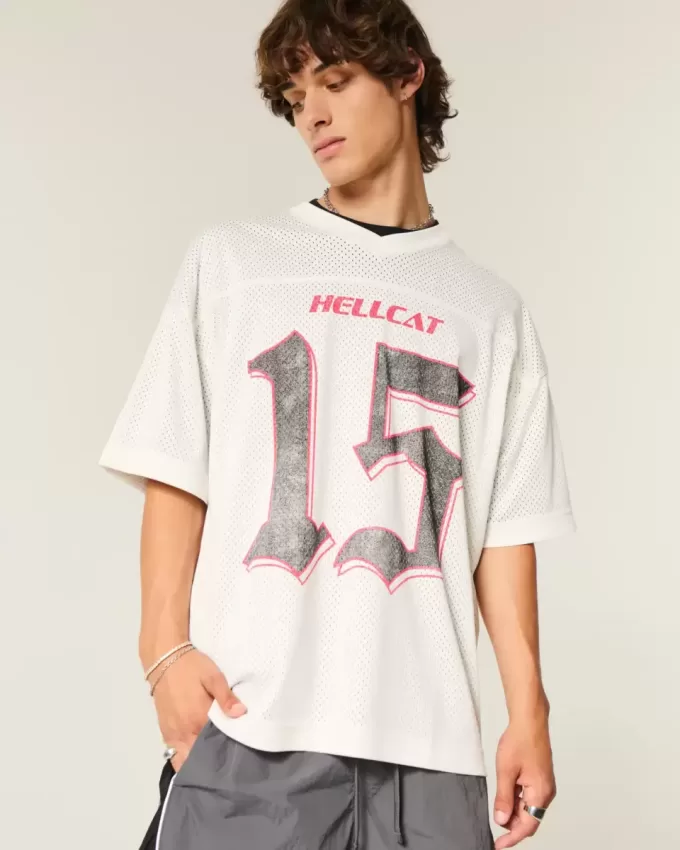 Tricou grafic baggy Dodge Hellcat Tricou grafic baggy Dodge Hellcat