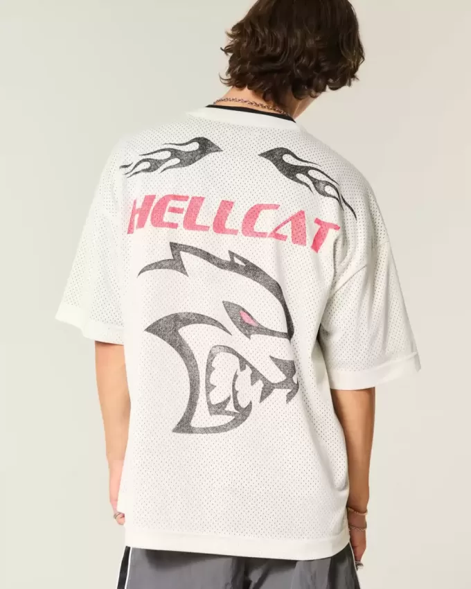 Tricou grafic baggy Dodge Hellcat Tricou grafic baggy Dodge Hellcat