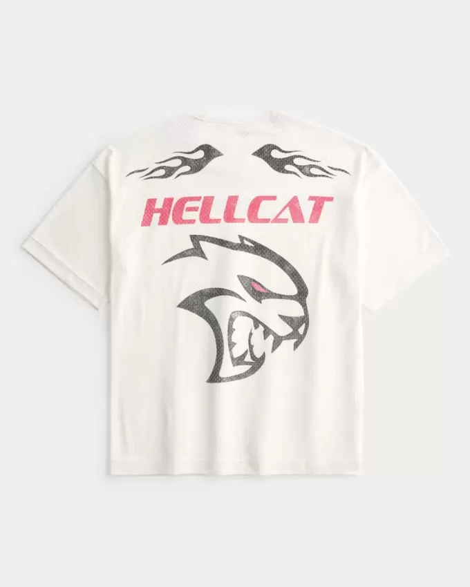 Tricou grafic baggy Dodge Hellcat Tricou grafic baggy Dodge Hellcat
