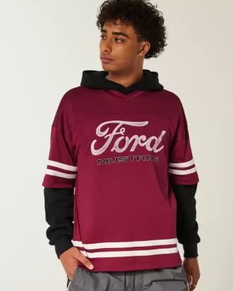 Tricou grafic baggy Ford Mustang