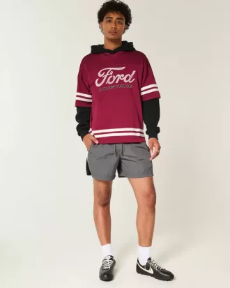 Tricou grafic baggy Ford Mustang