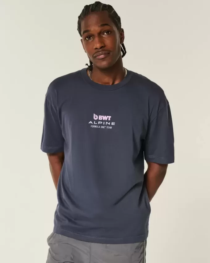 Tricou grafic boxy BWT Alpine Formula One Team Tricou grafic boxy BWT Alpine Formula One Team