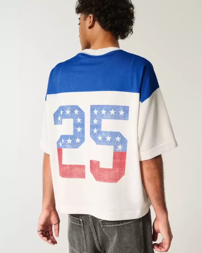Tricou grafic Boxy Crop Number Tricou grafic Boxy Crop Number