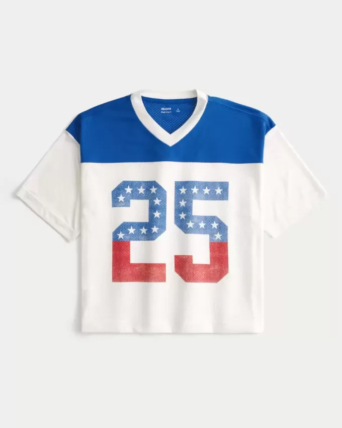 Tricou grafic Boxy Crop Number Tricou grafic Boxy Crop Number