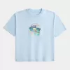 Tricou grafic Boxy Crop SpongeBob SquarePants Tricou grafic Boxy Crop SpongeBob SquarePants