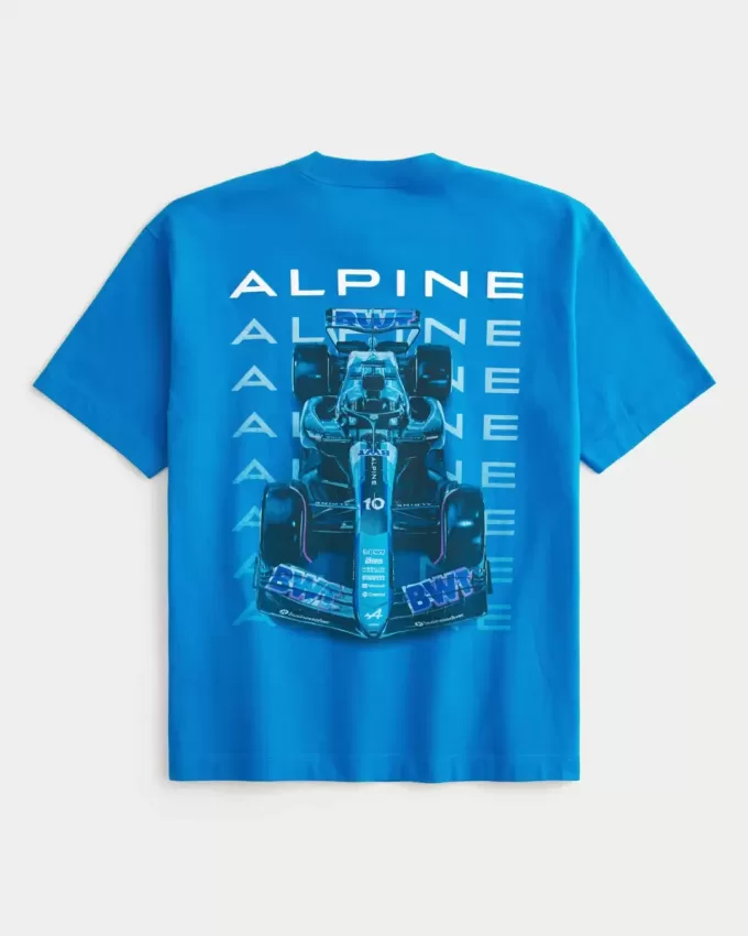 Tricou grafic Boxy Heavyweight BWT Alpine F1 Team