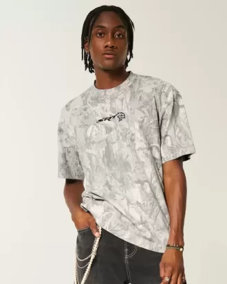 Tricou grafic boxy Heavyweight Camo Dodge Challenger SRT
