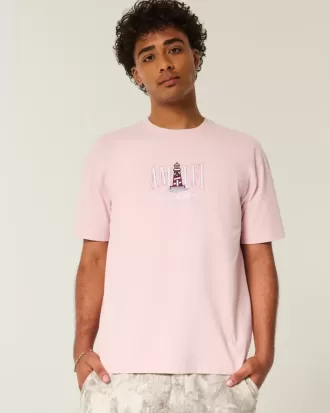 Tricou grafic Boxy Heavyweight Coasta Amalfi