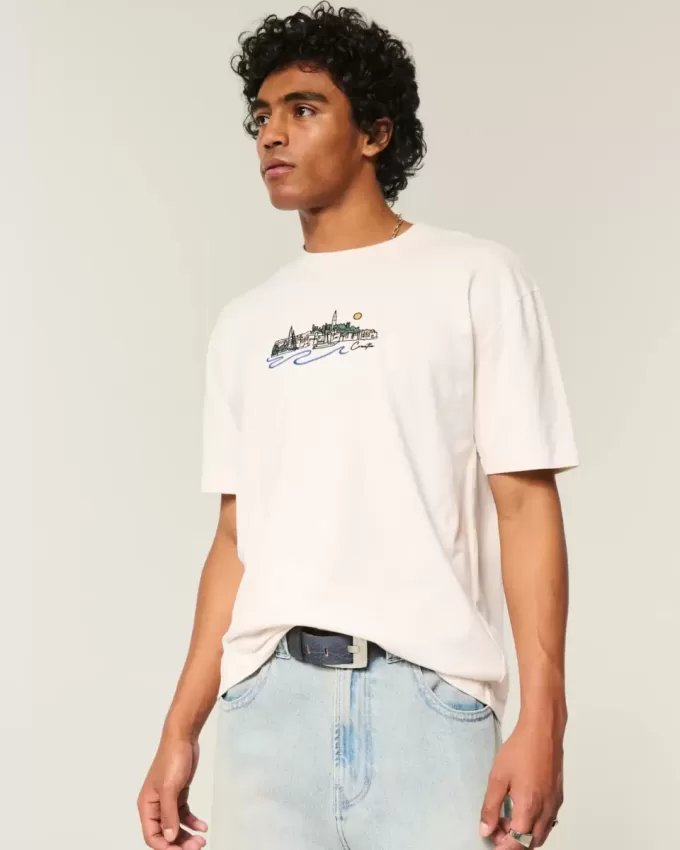 Tricou grafic Boxy Heavyweight Croația Tricou grafic Boxy Heavyweight Croația