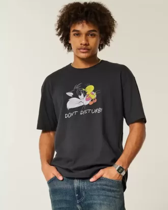 Tricou grafic boxy Heavyweight Looney Tunes