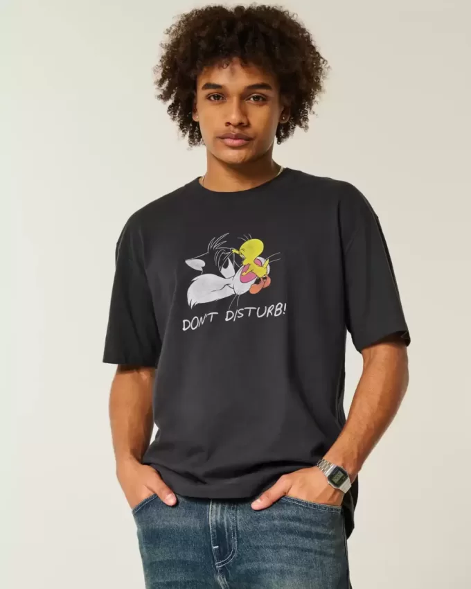 Tricou grafic boxy Heavyweight Looney Tunes Tricou grafic boxy Heavyweight Looney Tunes