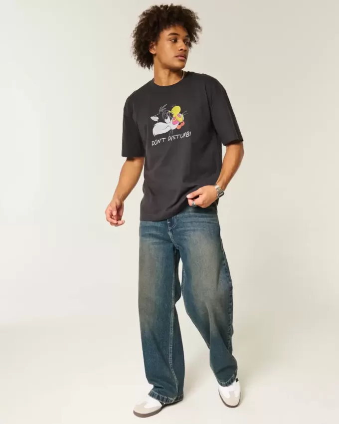 Tricou grafic boxy Heavyweight Looney Tunes Tricou grafic boxy Heavyweight Looney Tunes