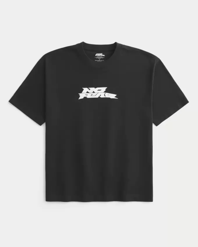 Tricou grafic Boxy Heavyweight No Fear Tricou grafic Boxy Heavyweight No Fear