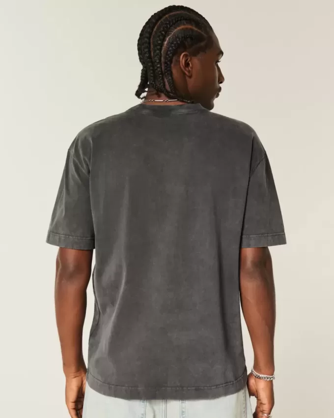 Tricou grafic boxy Heavyweight Oahu Tricou grafic boxy Heavyweight Oahu
