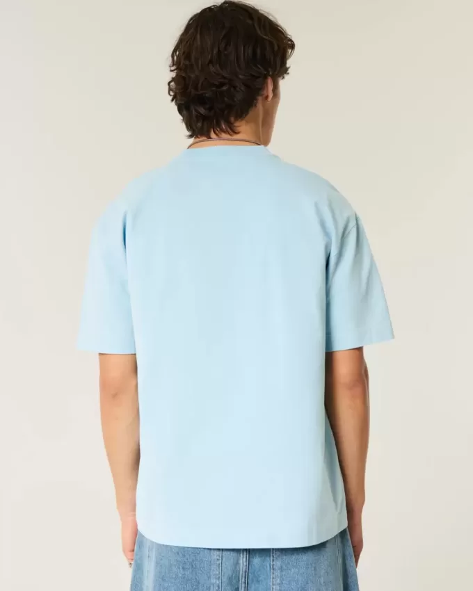 Tricou grafic Boxy Heavyweight Oasis Tricou grafic Boxy Heavyweight Oasis