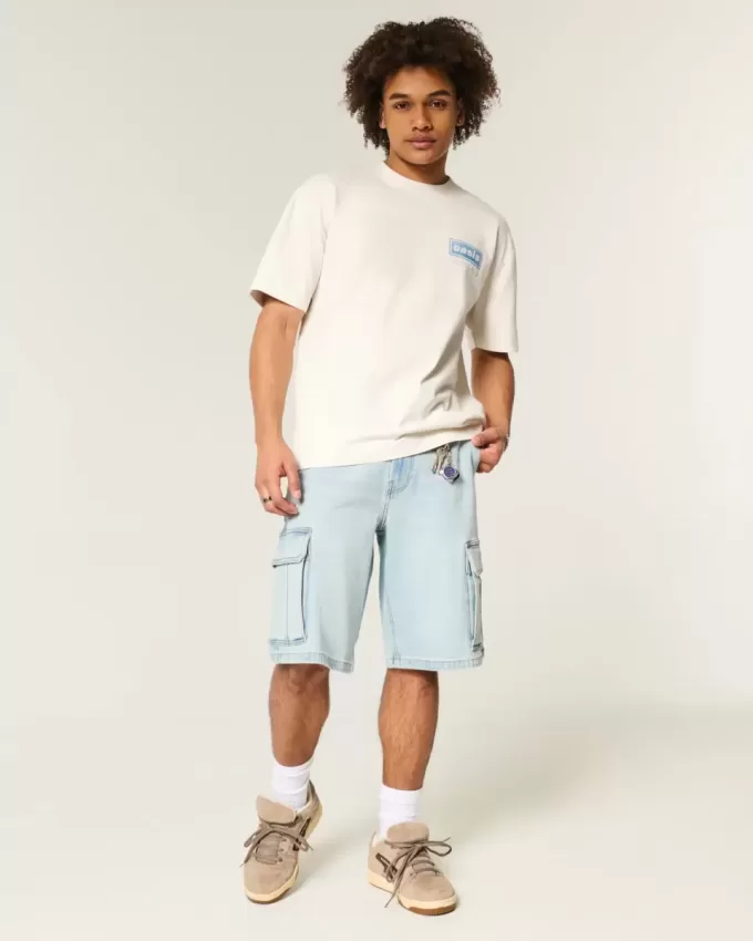 Tricou grafic Boxy Heavyweight Oasis Tricou grafic Boxy Heavyweight Oasis