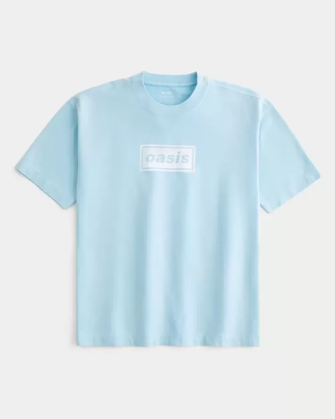 Tricou grafic Boxy Heavyweight Oasis Tricou grafic Boxy Heavyweight Oasis