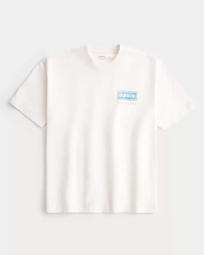 Tricou grafic Boxy Heavyweight Oasis Tricou grafic Boxy Heavyweight Oasis