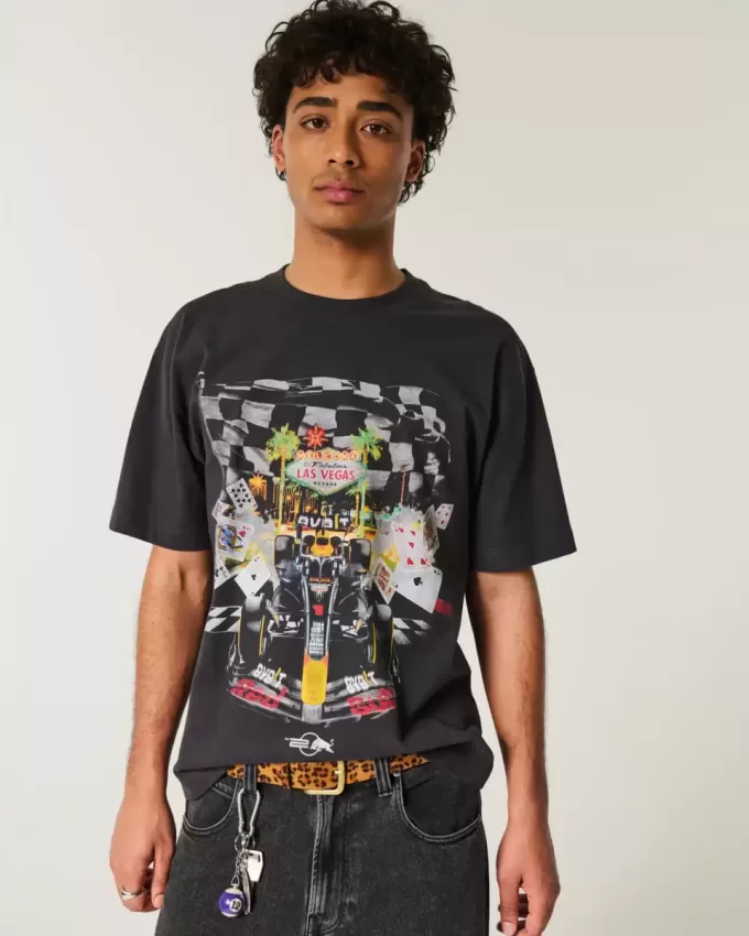 Tricou grafic Boxy Heavyweight Oracle Red Bull Racing Tricou grafic Boxy Heavyweight Oracle Red Bull Racing