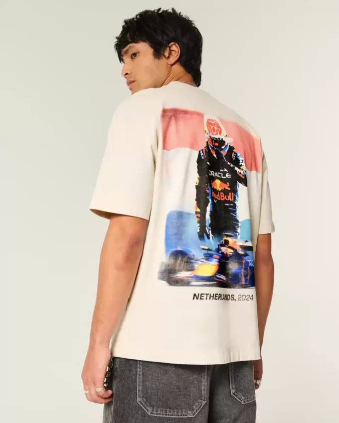 Tricou grafic Boxy Heavyweight Oracle Red Bull Racing