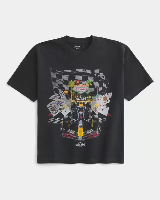 Tricou grafic Boxy Heavyweight Oracle Red Bull Racing Tricou grafic Boxy Heavyweight Oracle Red Bull Racing
