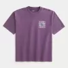 Tricou grafic Boxy Heavyweight Our World Tricou grafic Boxy Heavyweight Our World