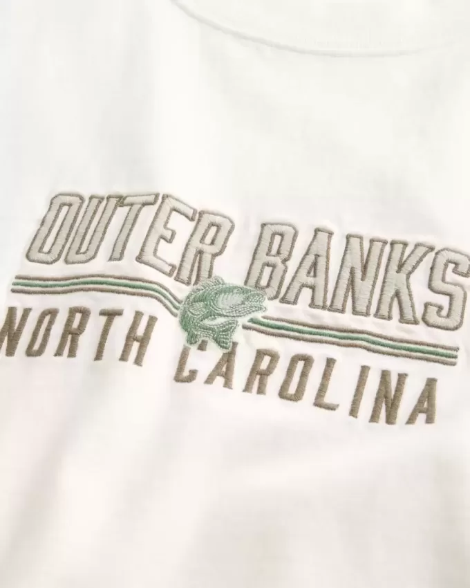 Tricou grafic Boxy Heavyweight Outer Banks Tricou grafic Boxy Heavyweight Outer Banks