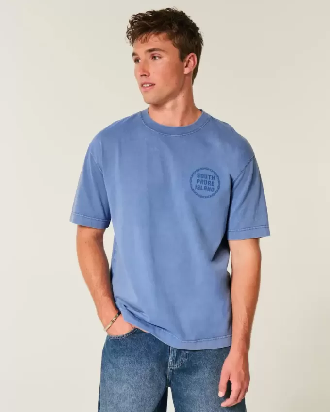 Tricou grafic boxy Heavyweight South Padre Island Tricou grafic boxy Heavyweight South Padre Island
