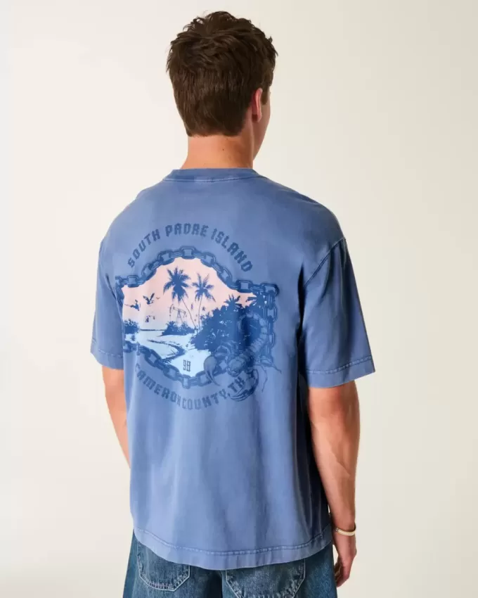Tricou grafic boxy Heavyweight South Padre Island Tricou grafic boxy Heavyweight South Padre Island