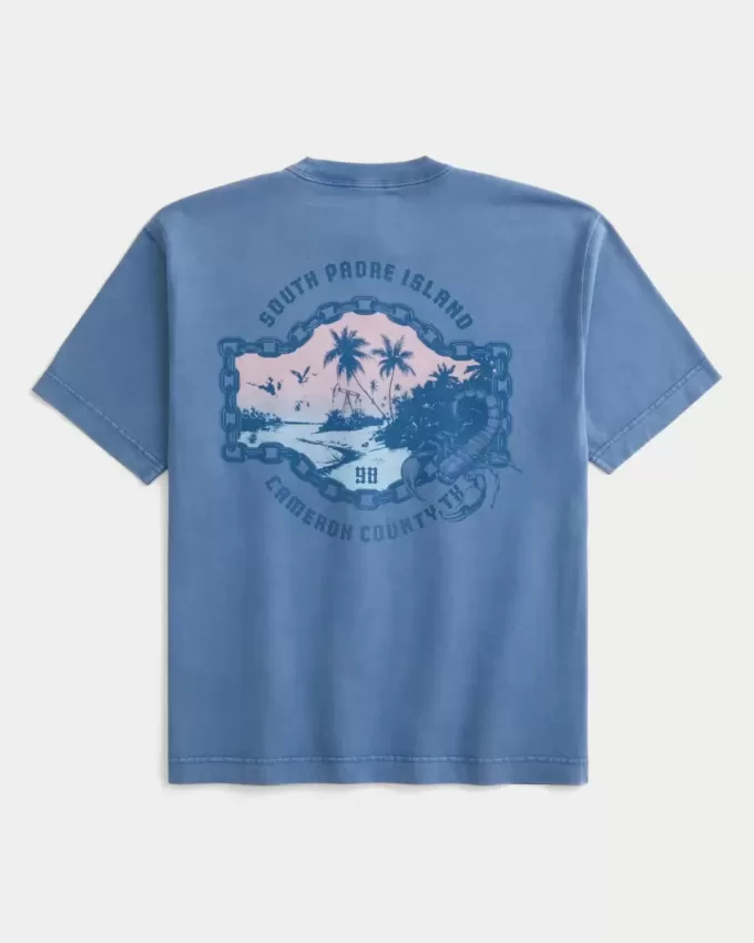 Tricou grafic boxy Heavyweight South Padre Island Tricou grafic boxy Heavyweight South Padre Island