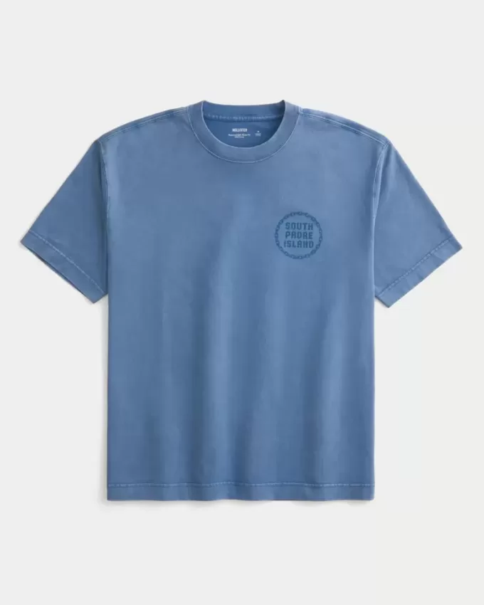 Tricou grafic boxy Heavyweight South Padre Island Tricou grafic boxy Heavyweight South Padre Island