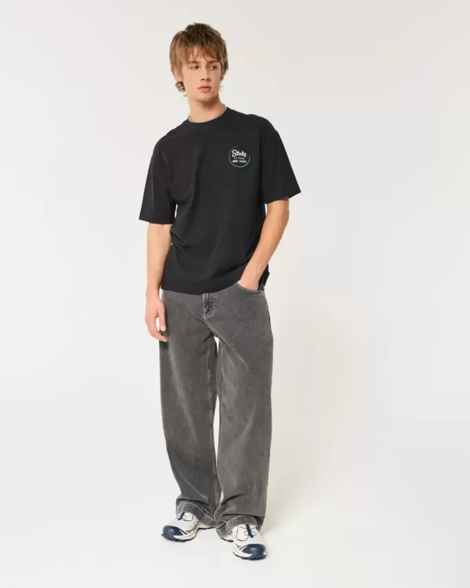Tricou grafic Boxy Heavyweight Stake F1 Team Kick Sauber Tricou grafic Boxy Heavyweight Stake F1 Team Kick Sauber