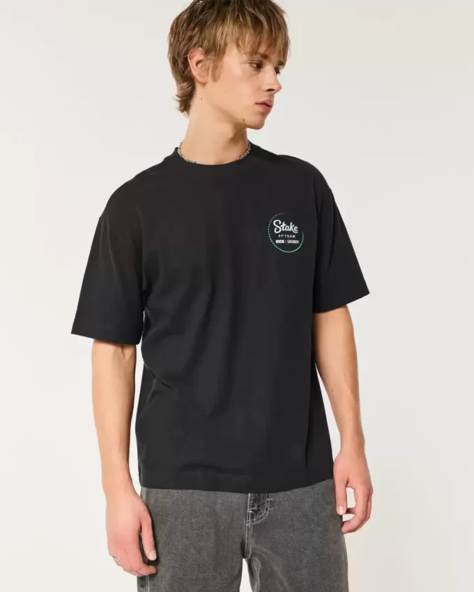 Tricou grafic Boxy Heavyweight Stake F1 Team Kick Sauber Tricou grafic Boxy Heavyweight Stake F1 Team Kick Sauber
