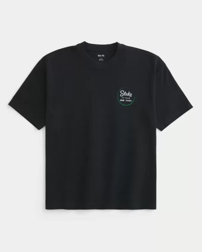 Tricou grafic Boxy Heavyweight Stake F1 Team Kick Sauber Tricou grafic Boxy Heavyweight Stake F1 Team Kick Sauber