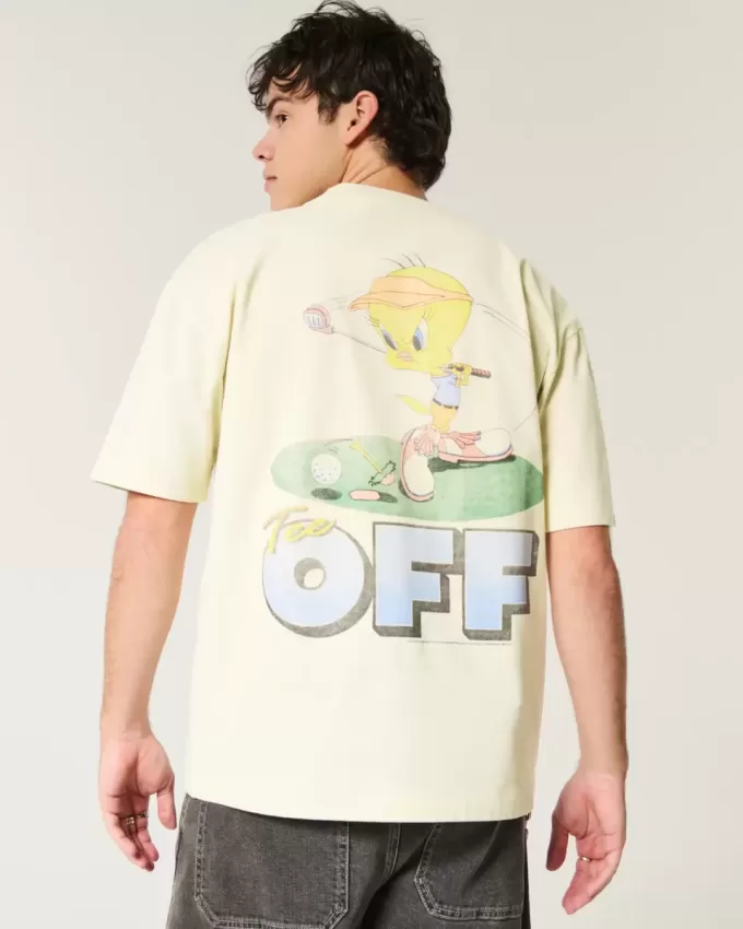 Tricou grafic Boxy Heavyweight Tweety Golf