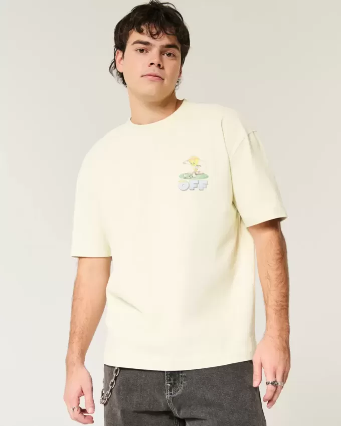 Tricou grafic Boxy Heavyweight Tweety Golf