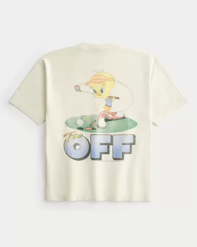 Tricou grafic Boxy Heavyweight Tweety Golf