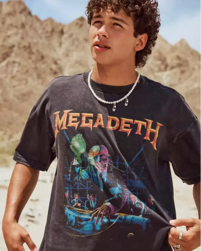 Tricou grafic Boxy Megadeth Tour Tricou grafic Boxy Megadeth Tour