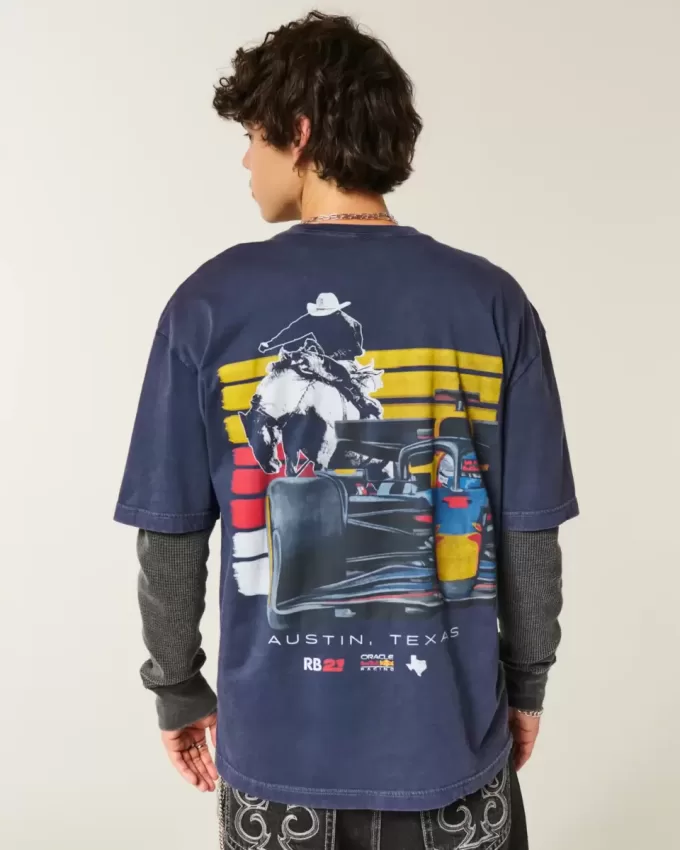 Tricou grafic Boxy Oracle Red Bull Racing Tricou grafic Boxy Oracle Red Bull Racing