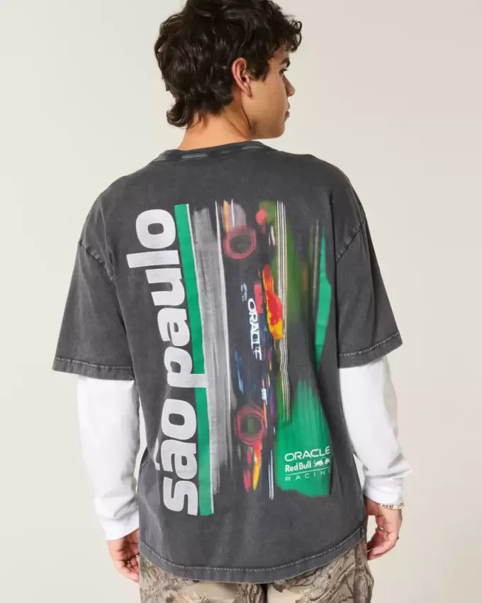 Tricou grafic Boxy Oracle Red Bull Racing Tricou grafic Boxy Oracle Red Bull Racing