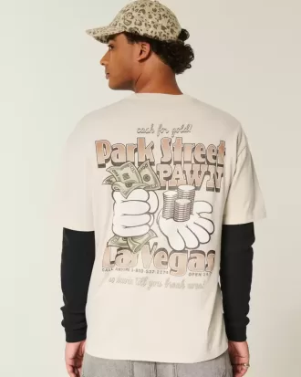 Tricou grafic Boxy Park Street Pawn
