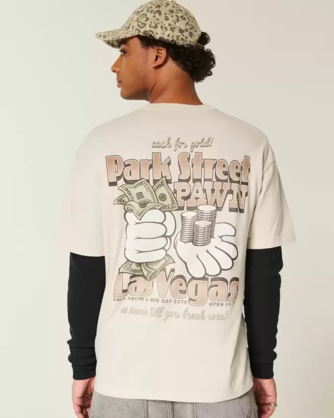 Tricou grafic Boxy Park Street Pawn Tricou grafic Boxy Park Street Pawn