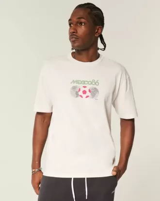 Tricou grafic boxy pentru Cupa Mondială FIFA Mexic 1986